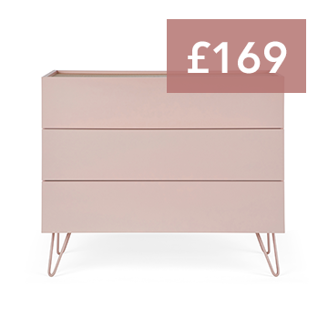 Penelope Blush 3 Drawer Chest